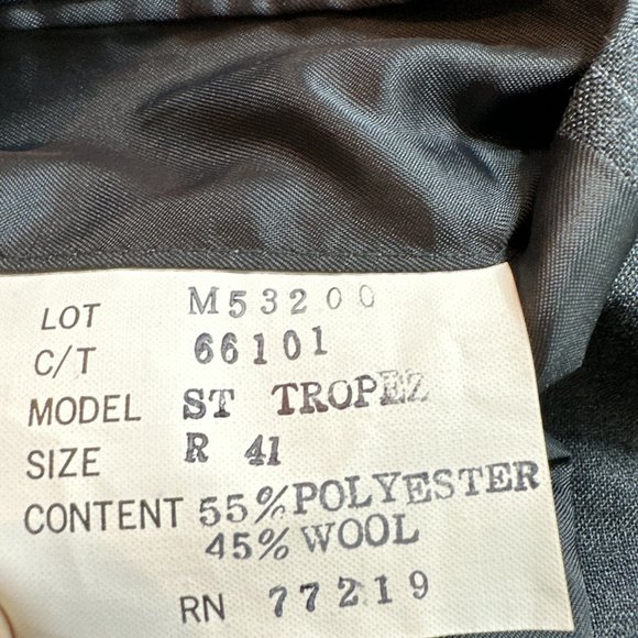 Pierre Balmain Paris Blazer St Tropez Grey Pinstripe Men's Blazer Jacket SZ R41 - Picture 16 of 16